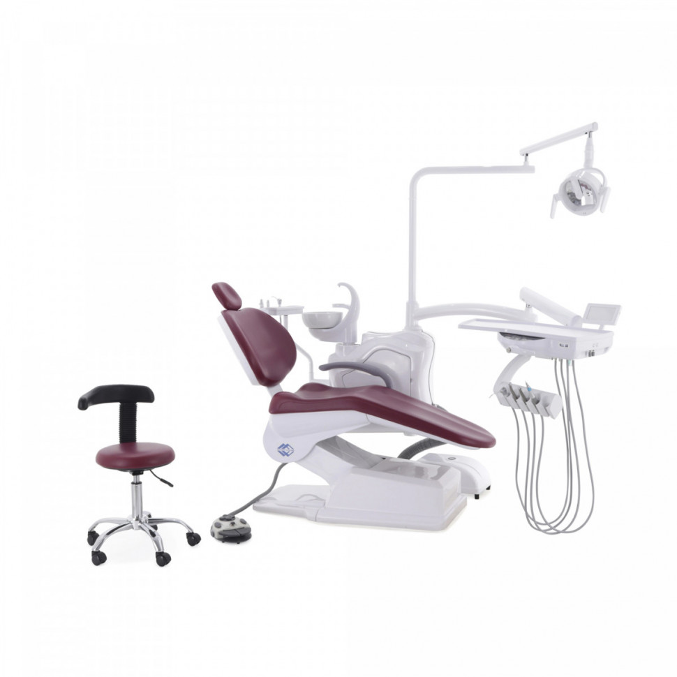 Стоматологическая установка CQ-215 (СО-001М-00) голубой, нижняя подача